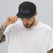 Truth In Amethyst Embroidery on Classic Snapback Hat