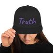 Truth In Amethyst Embroidery on Classic Snapback Hat