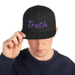 Truth In Amethyst Embroidery on Classic Snapback Hat