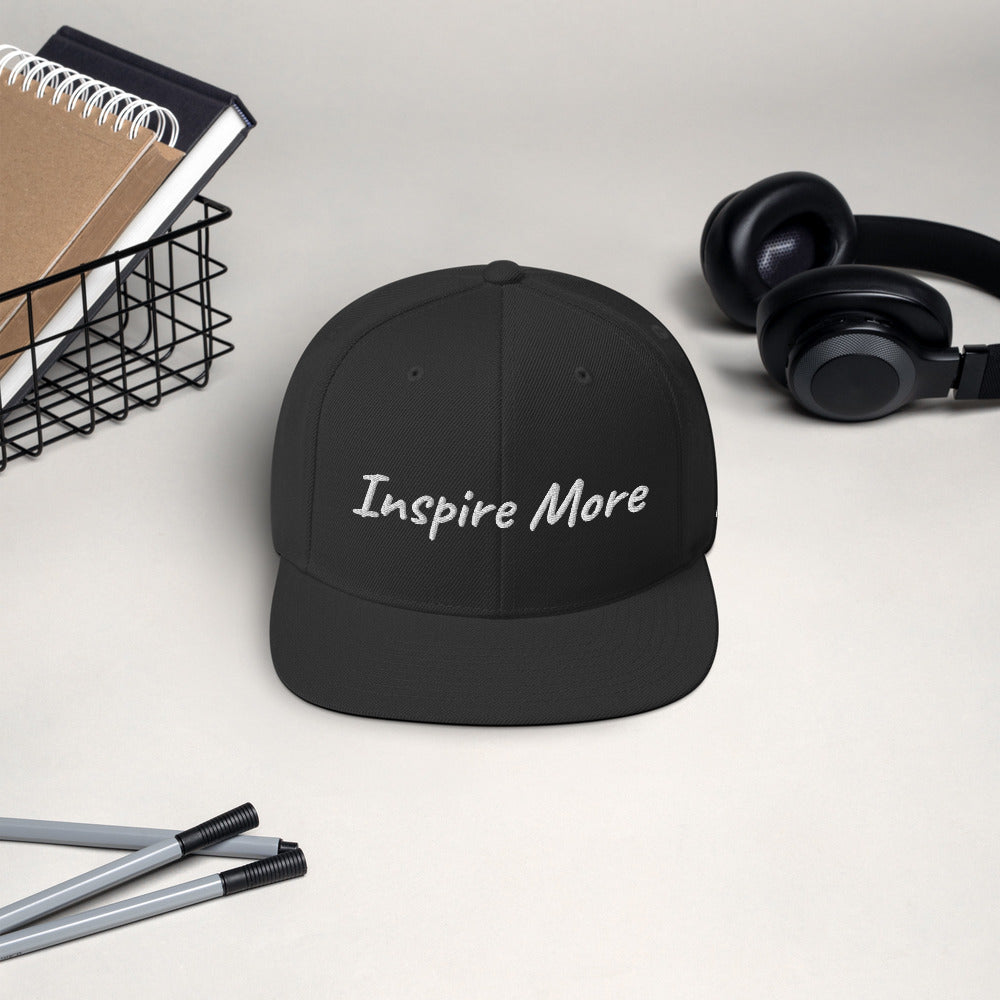 Inspire More In Diamond Embroidery on Classic Snapback Hat