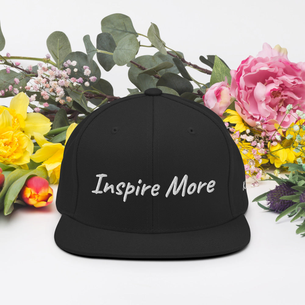 Inspire More In Diamond Embroidery on Classic Snapback Hat