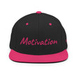 Motivation In Star Rose Quartz Embroidery on Classic Snapback Hat