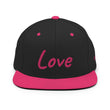 Love In Star Rose Quartz Embroidery on Classic Snapback Hat