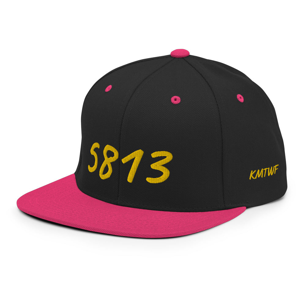 5813 In Gold Embroidery on Classic Snapback Hat