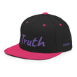 Truth In Amethyst Embroidery on Classic Snapback Hat