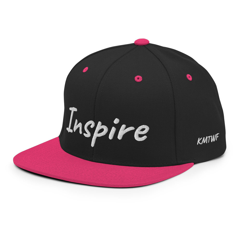 Inspire In Diamond Embroidery on Classic Snapback Hat