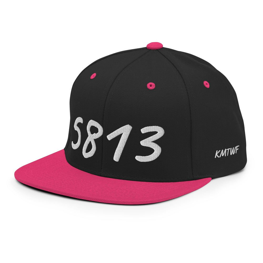 5813 In Pearl Embroidery on Classic Snapback Hat