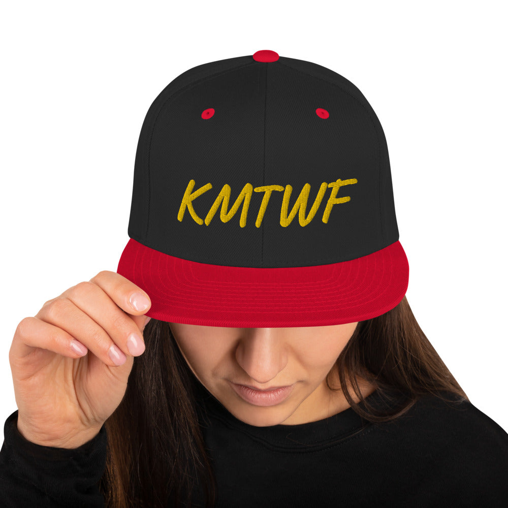 KMTWF In Gold Embroidery on Classic Snapback Hat