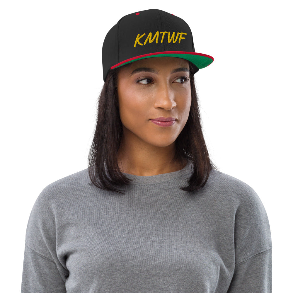 KMTWF In Gold Embroidery on Classic Snapback Hat