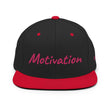 Motivation In Star Rose Quartz Embroidery on Classic Snapback Hat