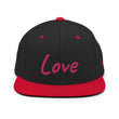 Love In Star Rose Quartz Embroidery on Classic Snapback Hat