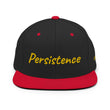 Persistence In Gold Embroidery on Classic Snapback Hat