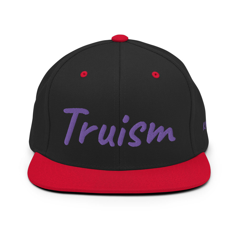 Truism In Amethyst Embroidery on Classic Snapback Hat