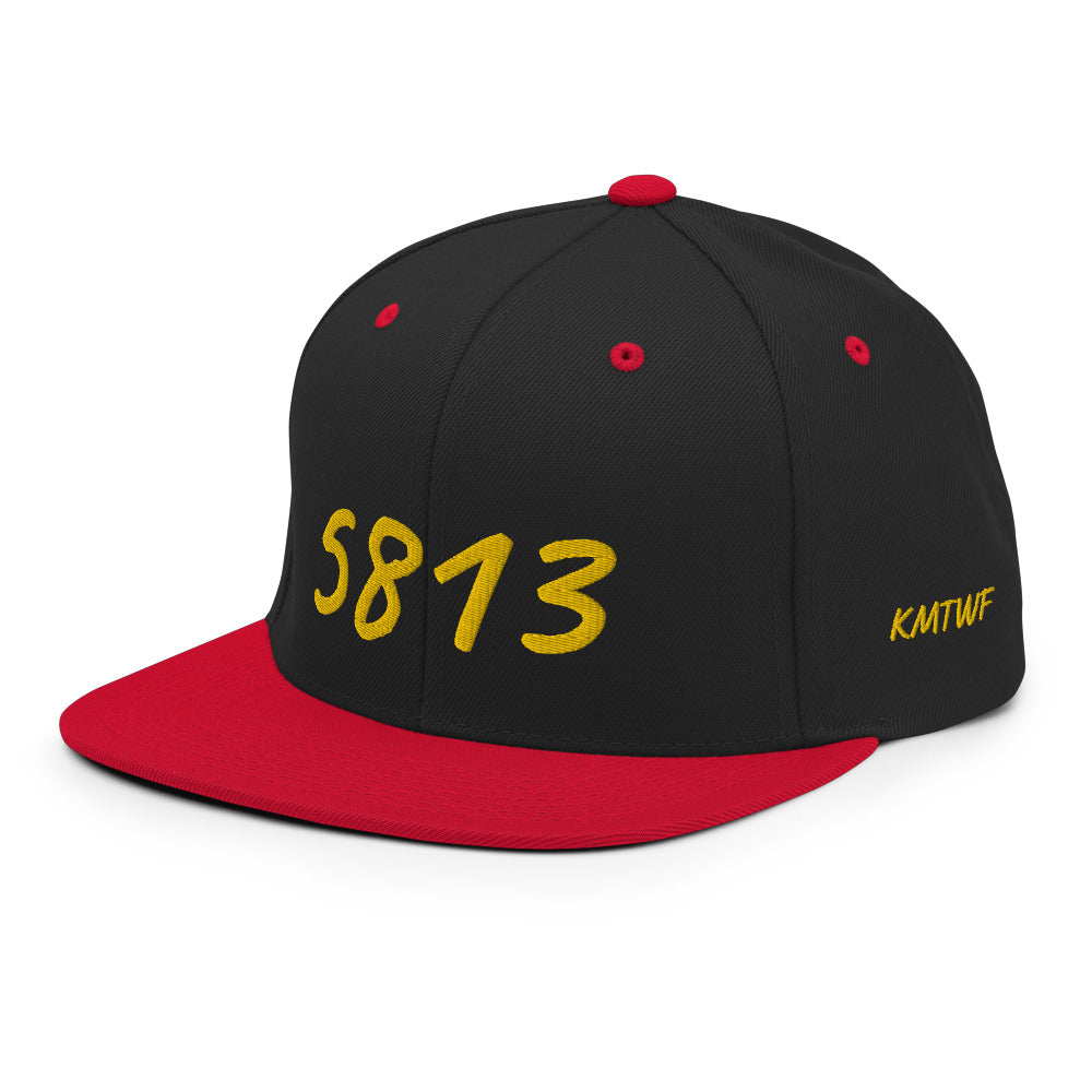 5813 In Gold Embroidery on Classic Snapback Hat