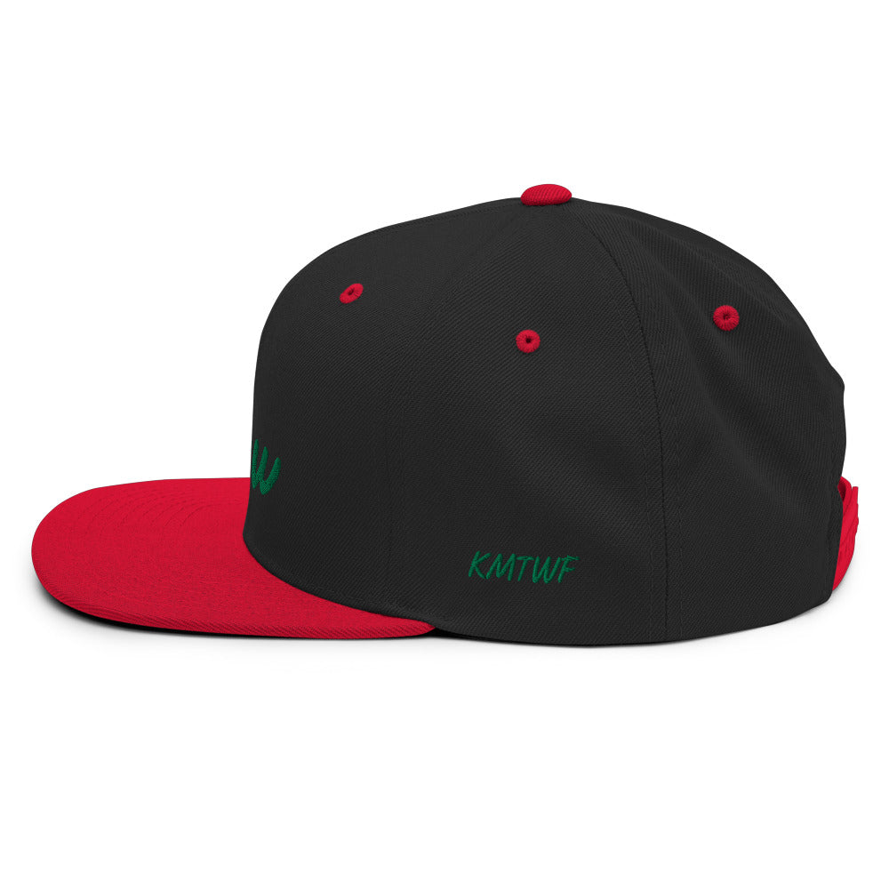 Now In Emerald Embroidery on Classic Snapback Hat