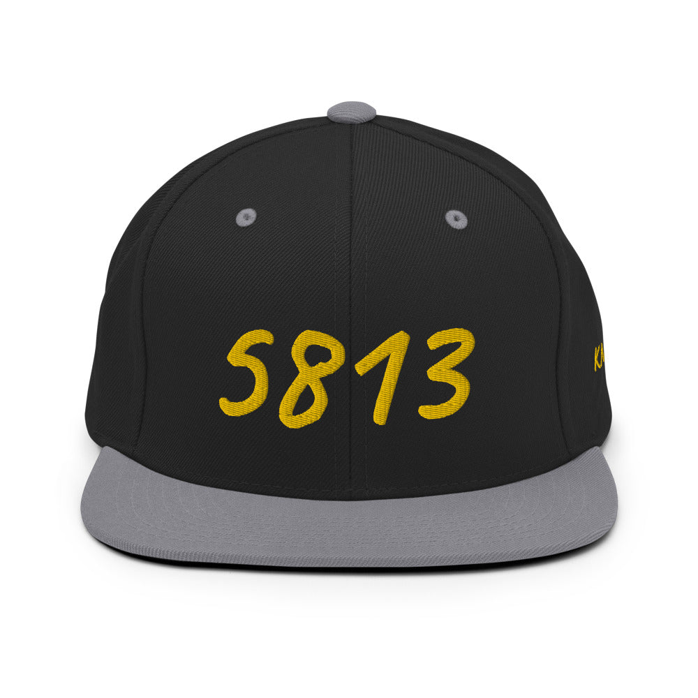 5813 In Gold Embroidery on Classic Snapback Hat