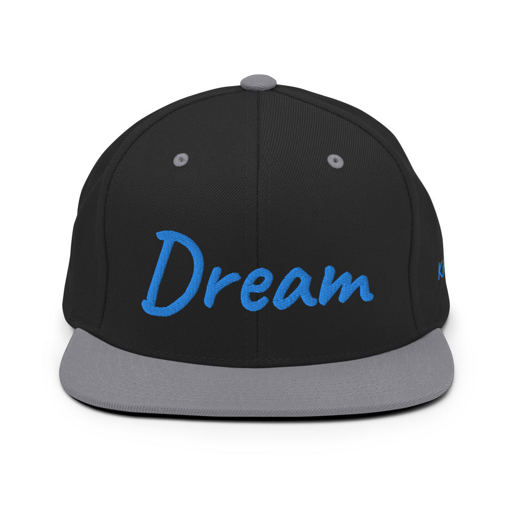 Dream In Sapphire Embroidery on Classic Snapback Hat