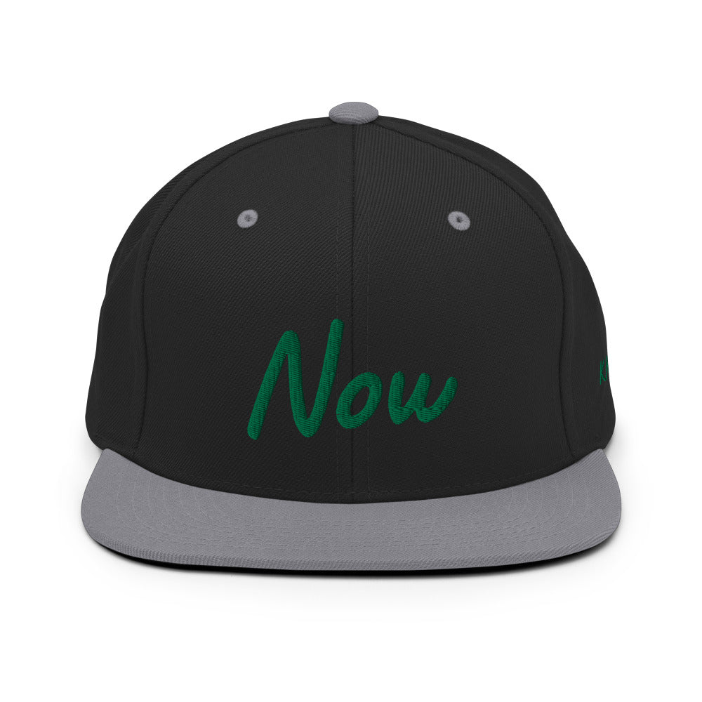 Now In Emerald Embroidery on Classic Snapback Hat