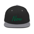 Now In Emerald Embroidery on Classic Snapback Hat