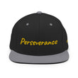 Perseverance In Gold Embroidery on Classic Snapback Hat