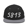 5813 In Pearl Embroidery on Classic Snapback Hat