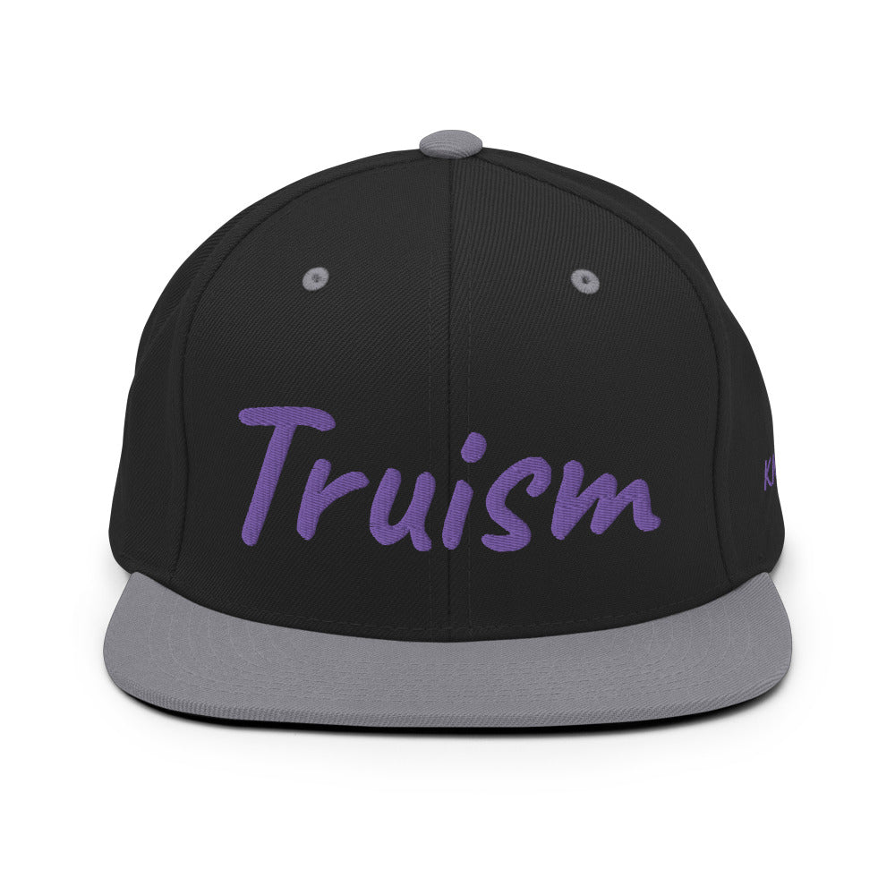 Truism In Amethyst Embroidery on Classic Snapback Hat