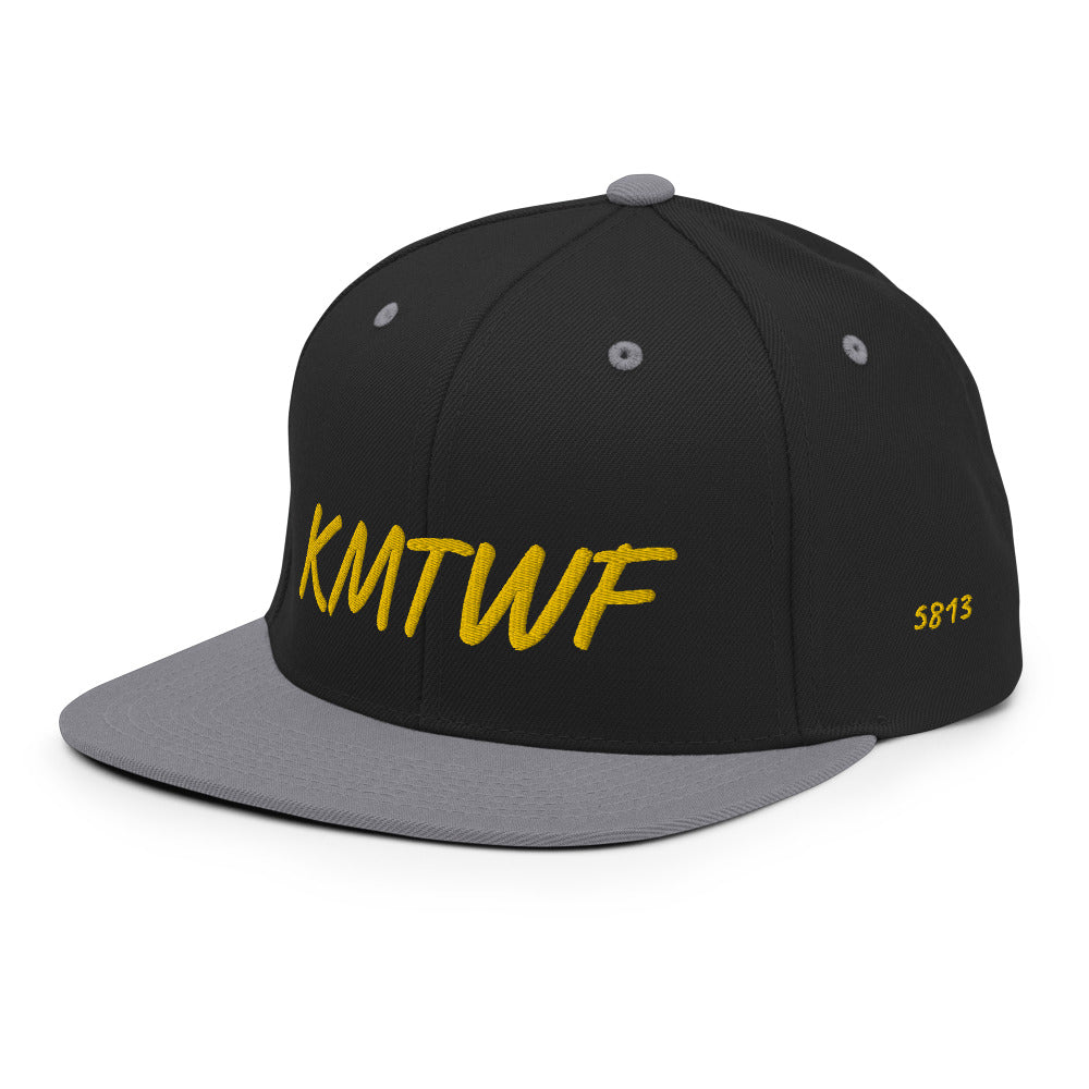 KMTWF In Gold Embroidery on Classic Snapback Hat