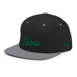 Now In Emerald Embroidery on Classic Snapback Hat