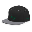 Joy In Emerald Embroidery on Classic Snapback Hat