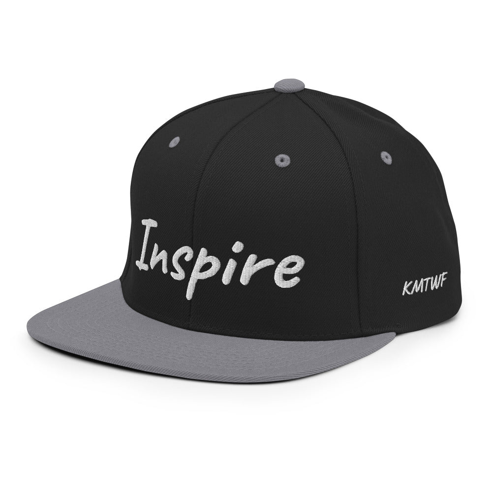 Inspire In Diamond Embroidery on Classic Snapback Hat