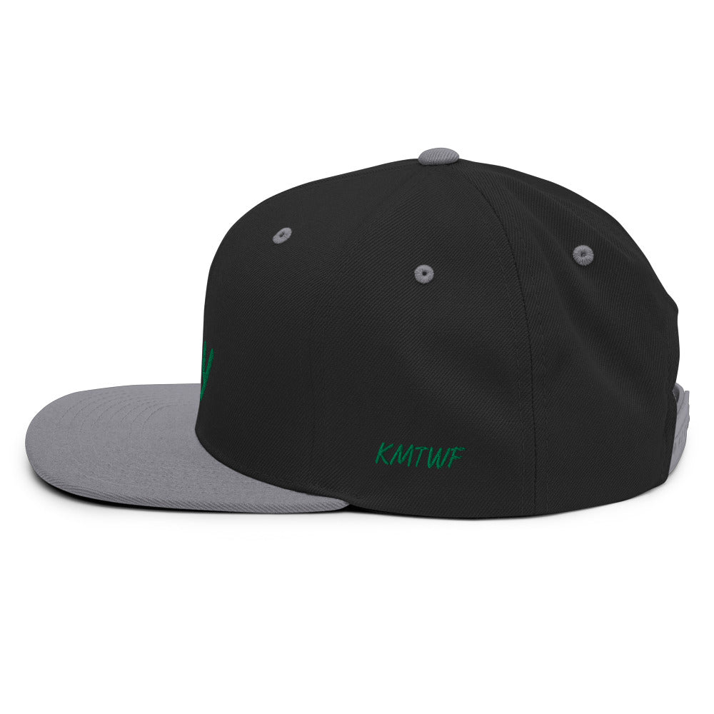 Joy In Emerald Embroidery on Classic Snapback Hat