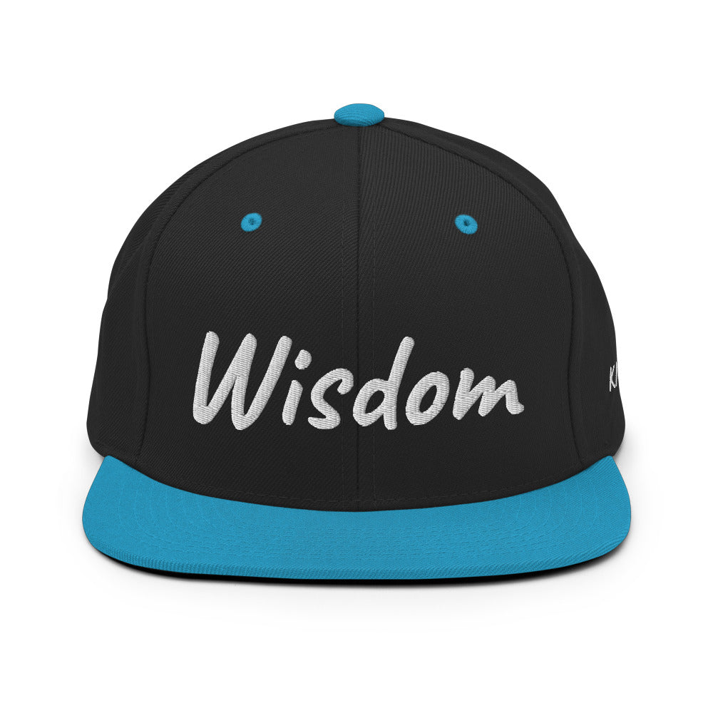 Wisdom In Marble Embroidery on Classic Snapback Hat