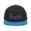 Truth In Amethyst Embroidery on Classic Snapback Hat