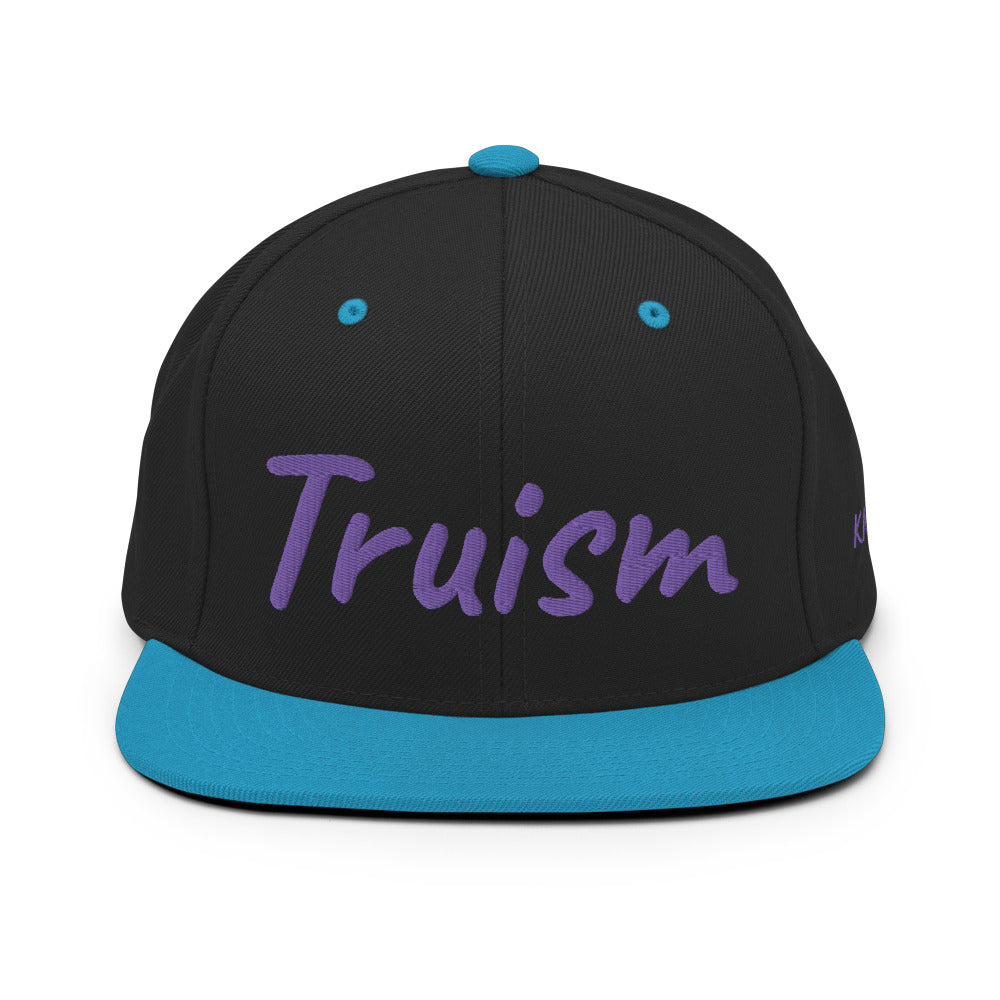 Truism In Amethyst Embroidery on Classic Snapback Hat