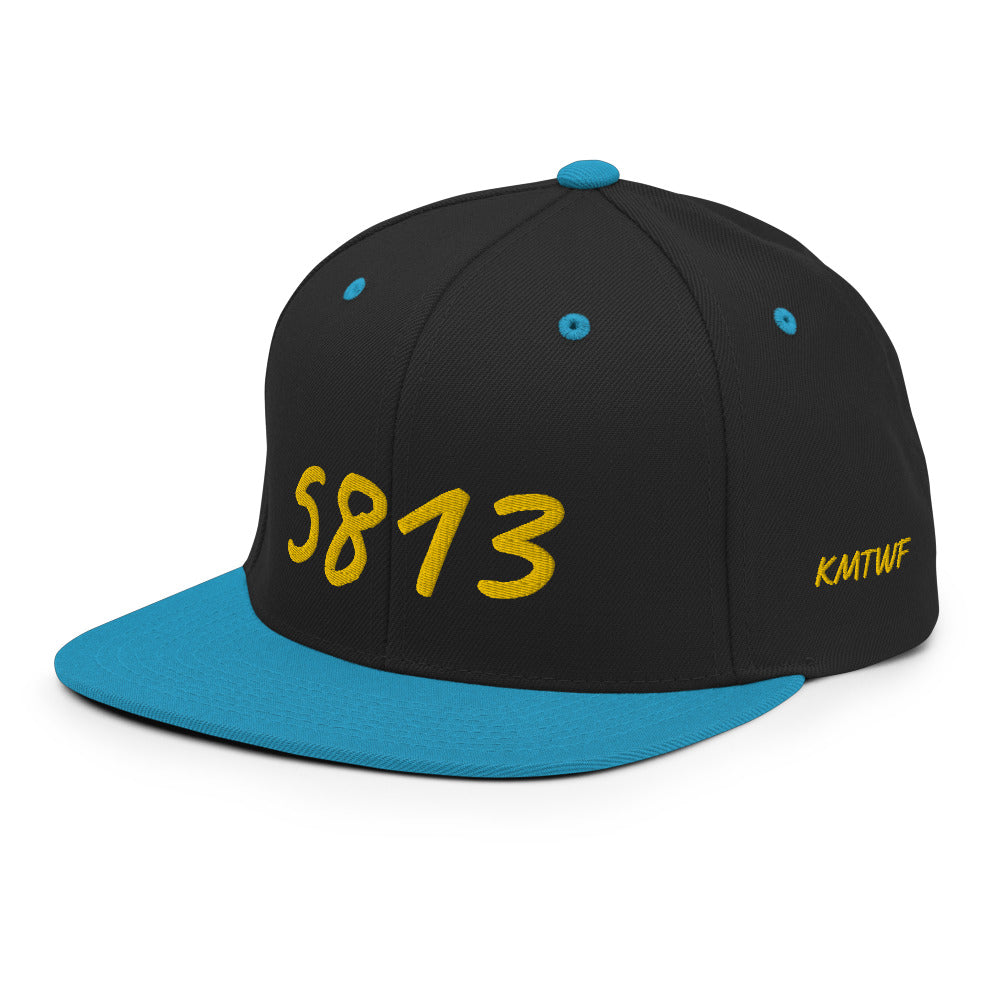 5813 In Gold Embroidery on Classic Snapback Hat