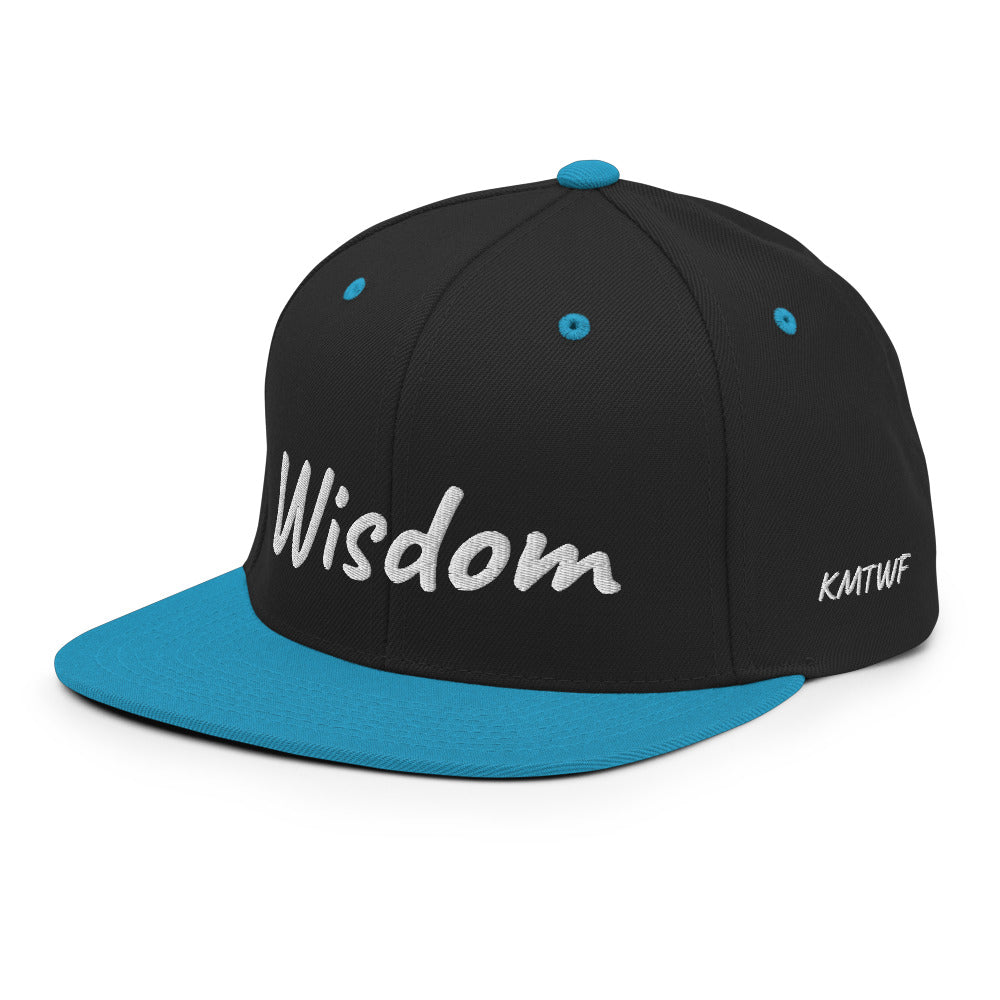 Wisdom In Marble Embroidery on Classic Snapback Hat