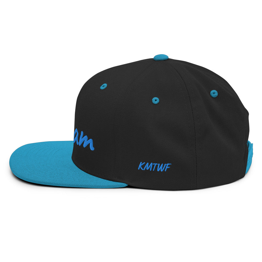 Dream In Sapphire Embroidery on Classic Snapback Hat