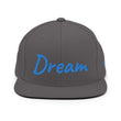 Dream In Sapphire Embroidery on Classic Snapback Hat