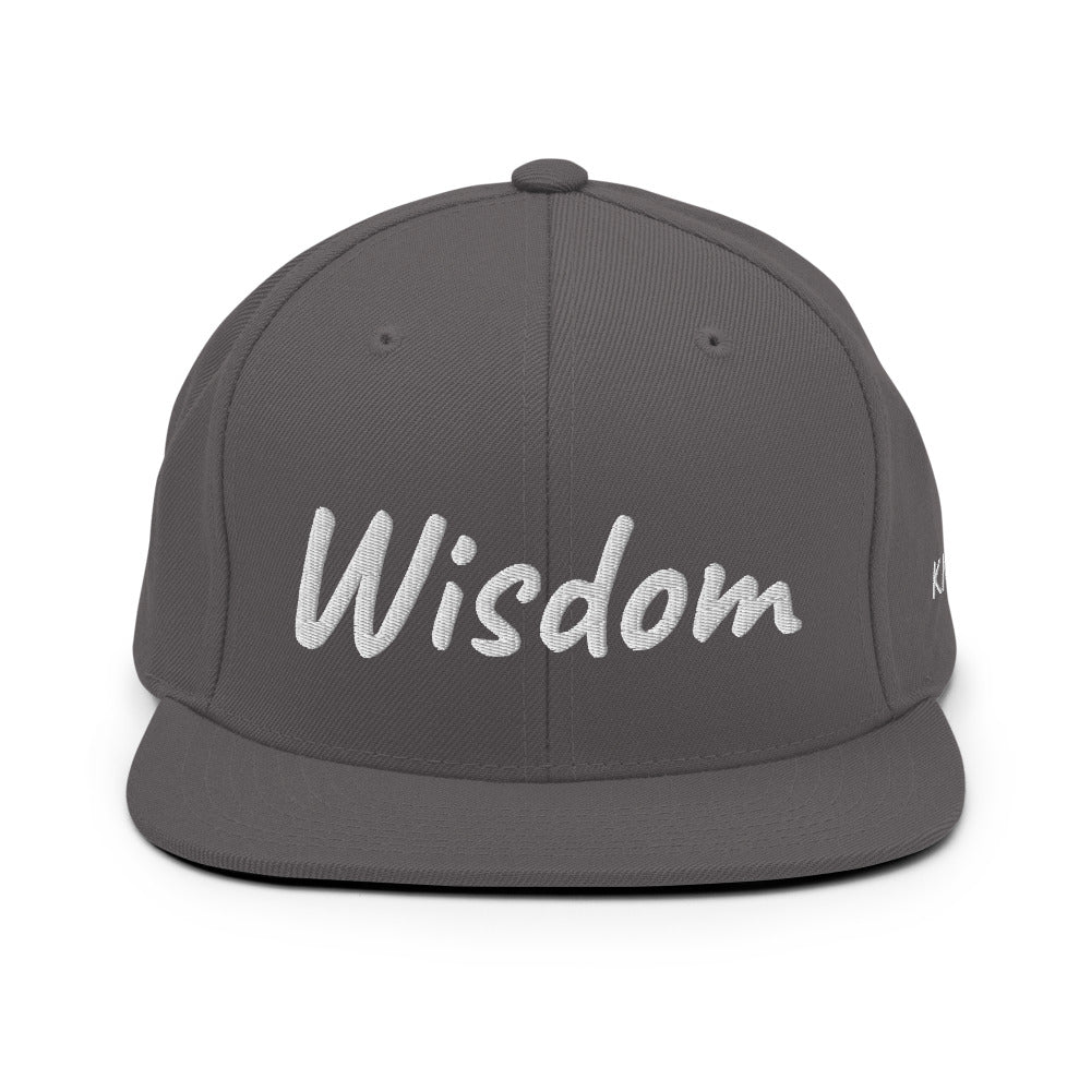 Wisdom In Marble Embroidery on Classic Snapback Hat