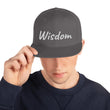 Wisdom In Marble Embroidery on Classic Snapback Hat