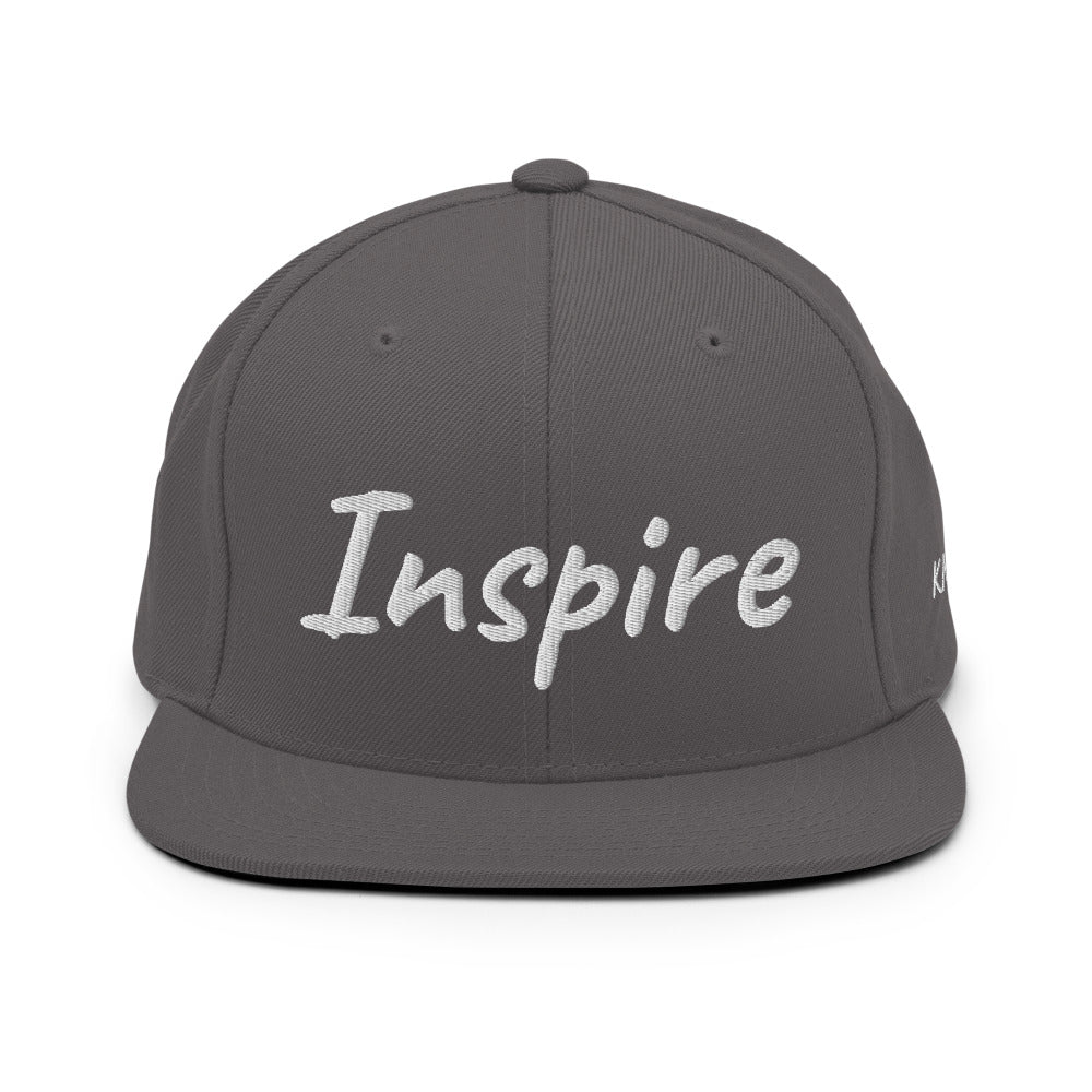 Inspire In Diamond Embroidery on Classic Snapback Hat