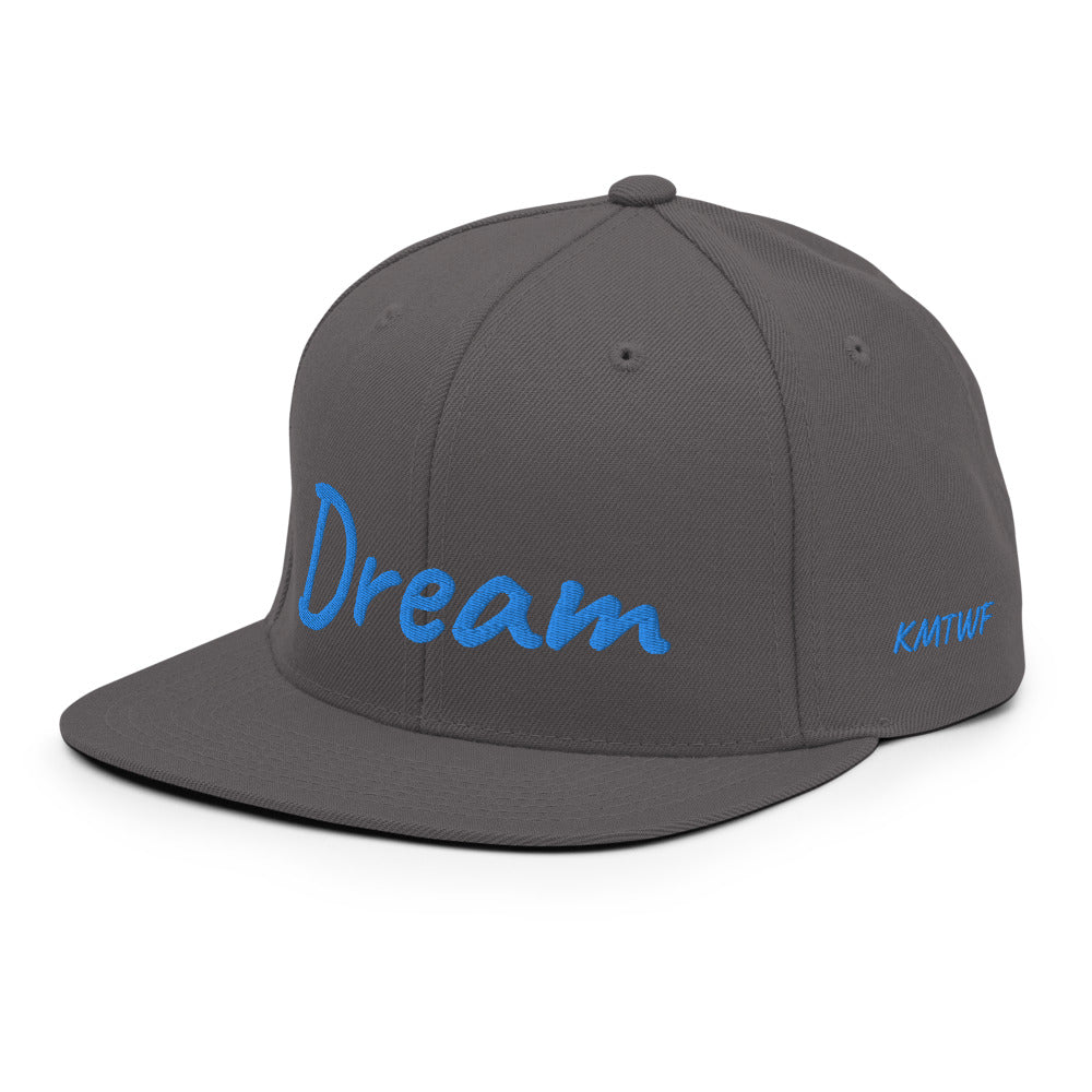 Dream In Sapphire Embroidery on Classic Snapback Hat