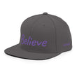 Believe In Amethyst Embroidery on Classic Snapback Hat