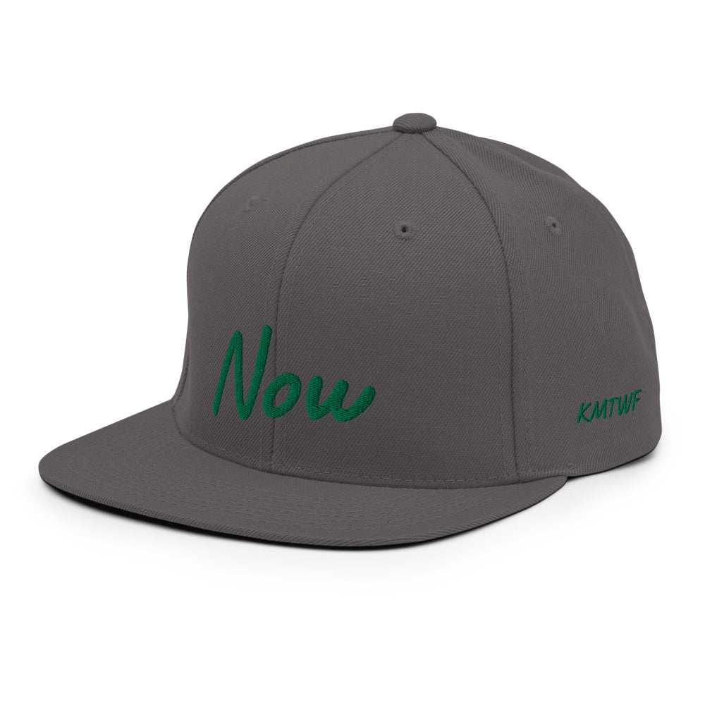 Now In Emerald Embroidery on Classic Snapback Hat