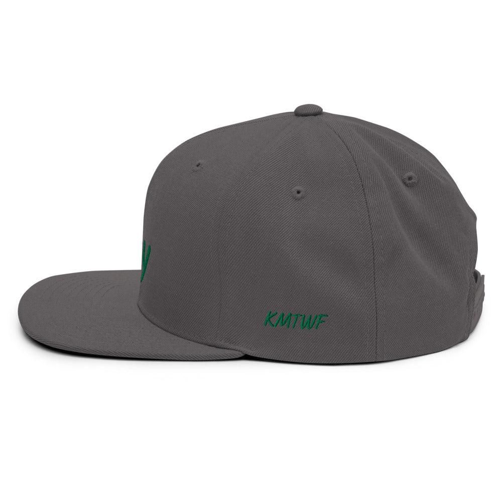 Joy In Emerald Embroidery on Classic Snapback Hat