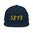 5813 In Gold Embroidery on Classic Snapback Hat