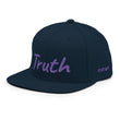 Truth In Amethyst Embroidery on Classic Snapback Hat