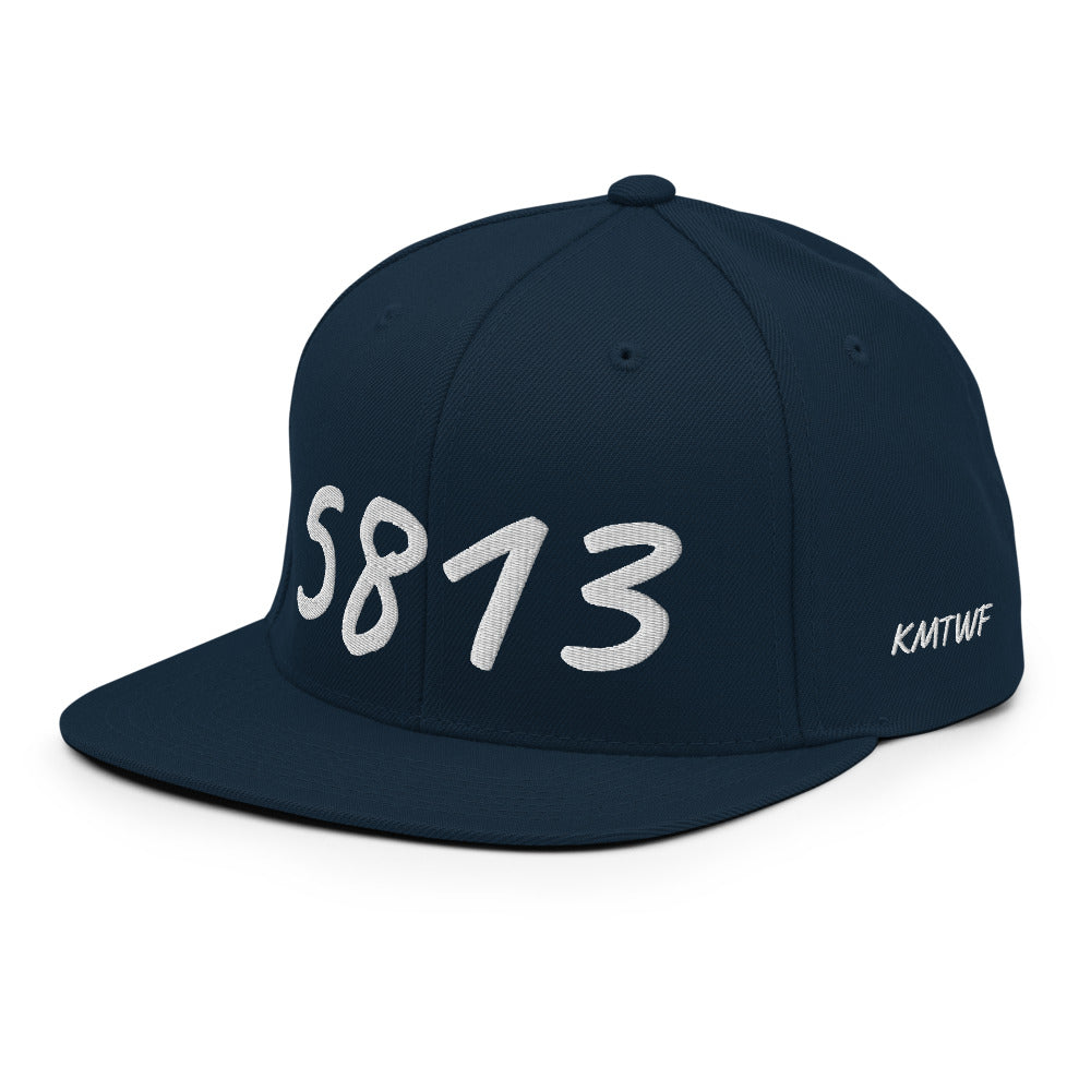 5813 In Pearl Embroidery on Classic Snapback Hat