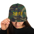 5813 In Gold Embroidery on Classic Snapback Hat