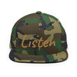 Listen In Copper Embroidery on Classic Snapback Hat